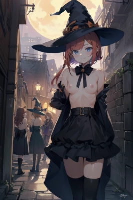 色街通りは大賑わい＠ハロウィンの夜