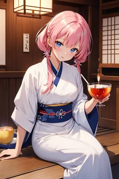 女将さんに乾杯