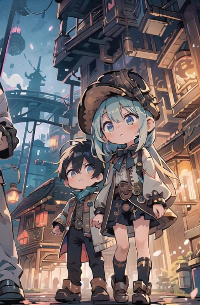 スチームパンクな姉弟