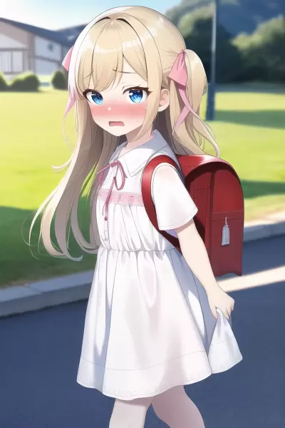 金髪少女と一緒に通学 その2