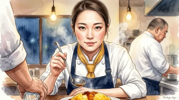 洋食・雨の夜のまかない勝負