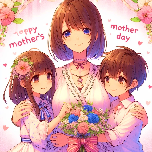 母の日のお母さんとこどもたち♥(6枚)