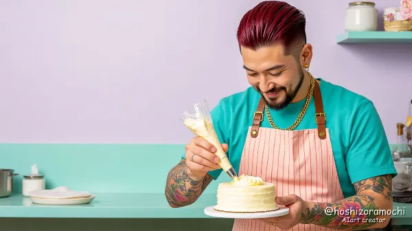 タトゥーと髭が語る繊細パティスリー革命🍰