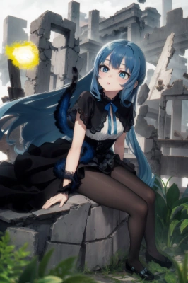 青髪