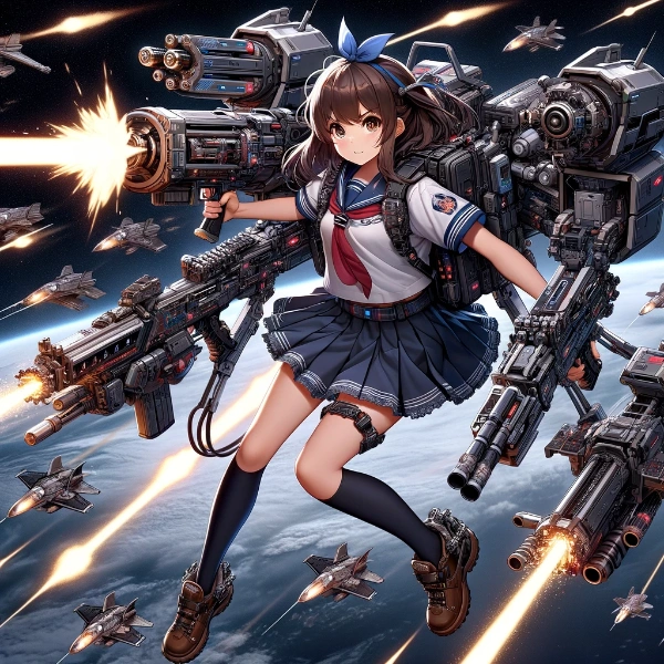 宇宙で戦う学生ちゃんヘビーアームズ版