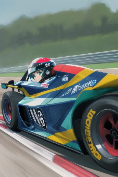 常磐アクア（お題：レーシングカー#2）