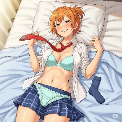 ベッドの上で誘っている子