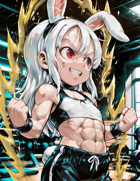 筋肉パワーだぜぇい！