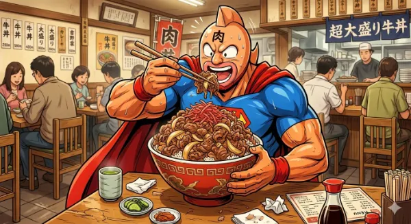 今日は牛丼なんじゃい