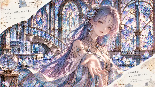 水晶宮で優しい明日を待つ花乙女