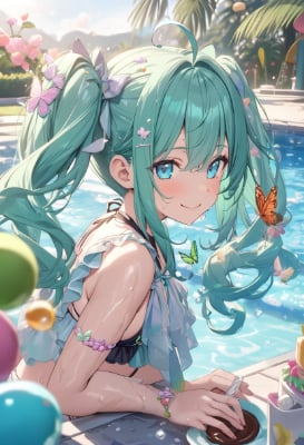 プールサイドの甘い誘惑
