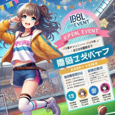 アイドルイベントの宣伝用ポスター
