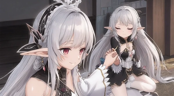 エルフさん、姉妹での日常