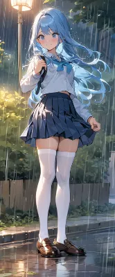 雨の帰り道