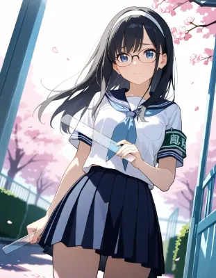 スカートの丈が短過ぎる風紀委員長