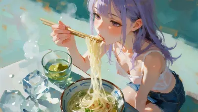 夏の麺