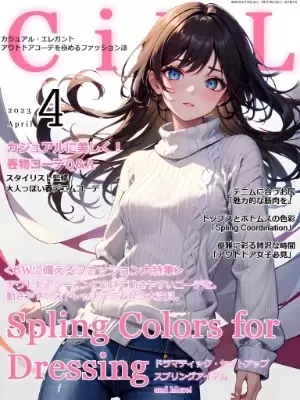 ファッション雑誌風2023年4月号