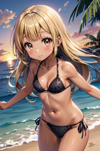 束ねてない小麦ちゃん。