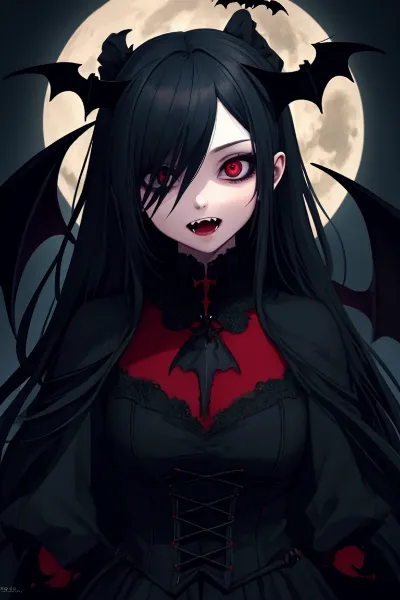 月下に舞う闇の姫の誘惑