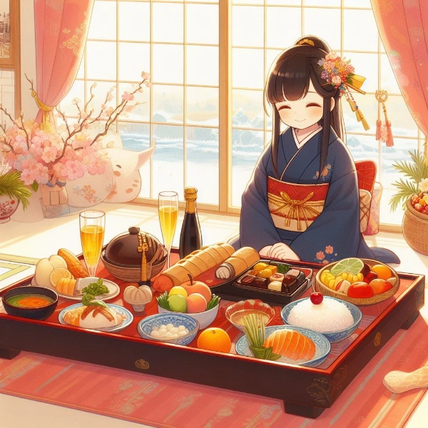 おせち料理と女子