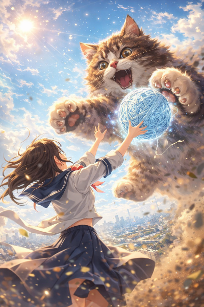 気付かれた毛糸玉