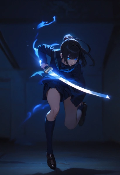 侍の霊を宿して闘うセーラー服の少女其之五