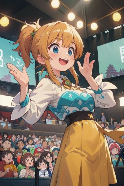「さあさあ、お立ちあーい！」