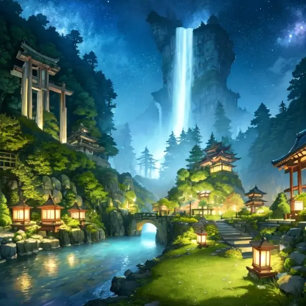 Japanese night fantasy