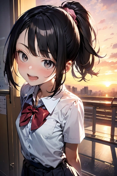 ポニーテール女子高生