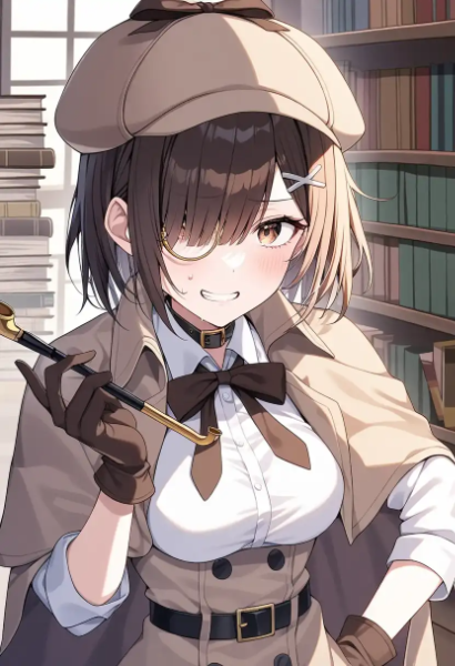 犯人は…… えっと… あの人…とか…？  あ…違いますよね…