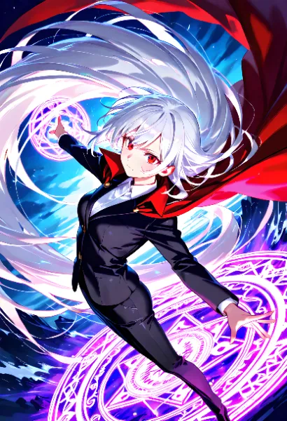 銀髪の魔導師、星空の召喚