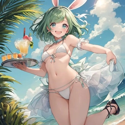 バニーうちの子。水着