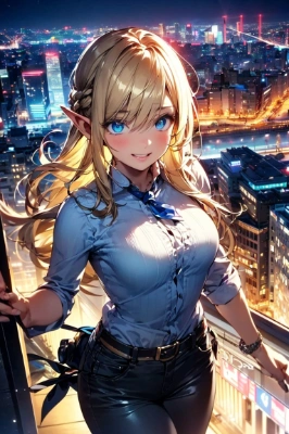 エルフさんと見る東京の景色