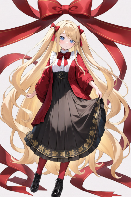 リボンの女の子