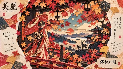 紅葉の橋を越えて、秋の約束