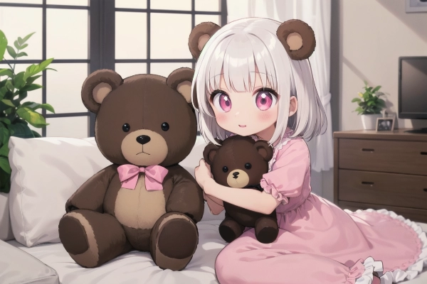 テディベアと女の子