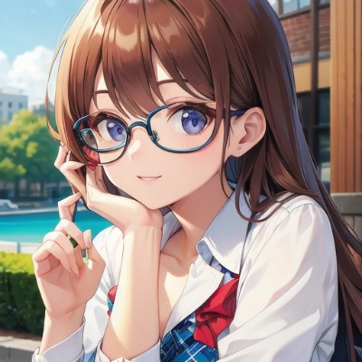 美少女　メガネ