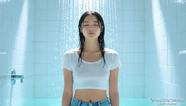 水に洗われる、心の余白。  - The space in your mind is washed away by the water.