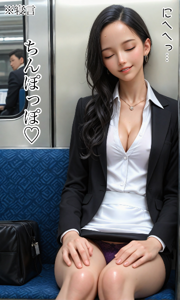 仕事終わりの課長のうたた寝