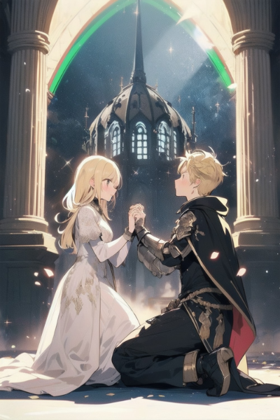 姫の告白にビビる騎士