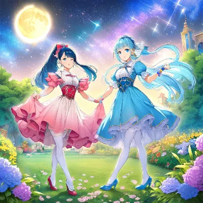 夜のお庭