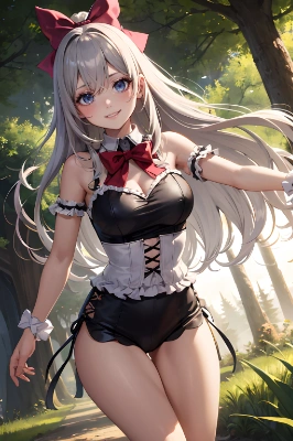 女の子と森２