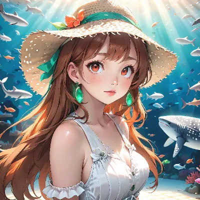 陽光差し込む水族館で出会ったジンベイザメ