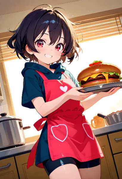 「お姉ちゃん特製の豪華ランチだよー♪召し上がれ♪」