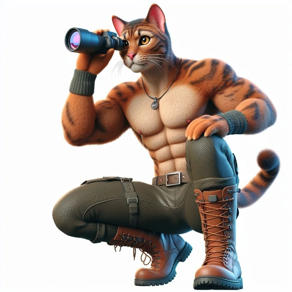 人の姿に限りなく進化した猫