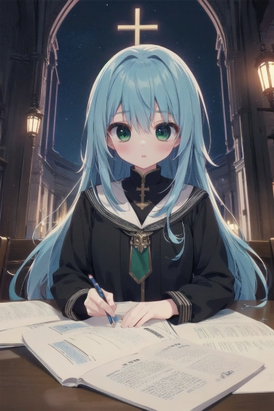 只今勉強中
