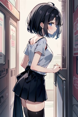 girl in city