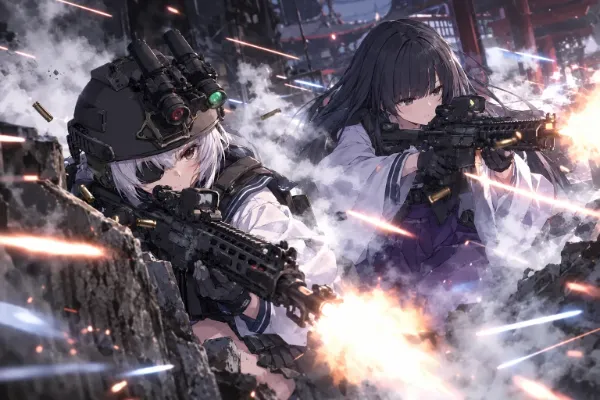 武装巫女と武装女子高生