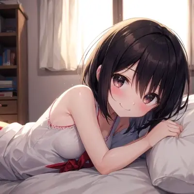 妹と淡い朝のひととき