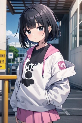黒髪ショートの女の子